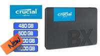 CRU 4104 : Disco duro SSD Crucial BX500 2.5" 500MB/s (4000 GB)