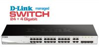 Switch D-Link  Web Smart DGS-1210-28 - Gestao - 24Giga + 4SFP