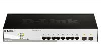 Switch 19" D-Link 10 puertos Gigabit Smart 2x combo 1000BaseT/SFP DGS-1210-10