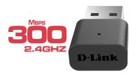 Mini adaptador USB D-Link Wireless 802.11b/g/n 300Mb/s