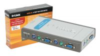 Conmutador KVM PS2 D-Link 4 - 1 VGA