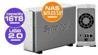 Caja externa NAS DS120J 2.5" / 3.5" 1Bay SATA up a 16TB 2 x USB 2.0 Lan Giga Raid 1