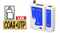 Tester Comprobador de red  RJ11/12/45 cat6/6A/7 + coaxial