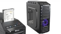 Caja semitorre ATX Enermax Hoplite ventilador Vegas Duo LEDs 2 colores