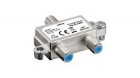 Splitter satélite metalico 1 coax Hembra LNB in+2 Coax hembra Master/Slave out 950-2400MHz