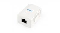 Caixa de superfície 1x RJ45 FTP Cat.6 Krone (53x40x30mm) ent. inf. branca