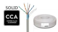 Bobina de cable FTP Cat.6 CCA sólido 100m