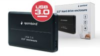 Caja externa Sata 2.5" USB 3.0 aluminio Negro