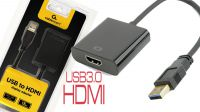Cable adaptador USB 3.0 a HDMI Negro