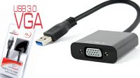 Adaptador USB 3.0 a VGA 1080P a 60Hz 0.15m Negro