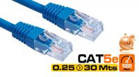 Cabo de rede UTP Cat. 5E Azul.