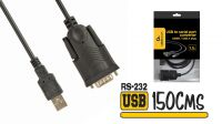Adaptador USB a Série DB9 Macho 1.5m
