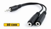 Cable multimedia Jack 3.5 estéreo Macho a 2 x Jack 3.5 Hembra 5m