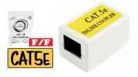 Adaptador Lan Cat. 5E Hembra a Hembra blanco