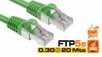 Cabos de rede FTP Cat. 5E verdes
