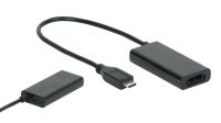 Cabo adaptador Micro USB para HDMI Fêmea 1080p MHL