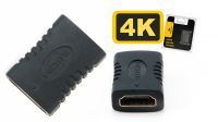 Adaptador HDMI F/F conector dourado