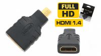Adaptador  HDMI-A (F)->Micro  HDMI-D (M)