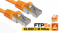 Cabos de rede FTP Cat. 5E Laranja