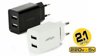 Cargador universal 2x USB 2.1A Máx.