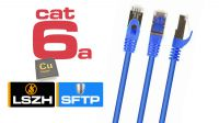 Cable de red Cat. 6a S-FTP LSZH Cu AWG27 Azul