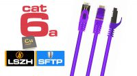 Cable de rede Cat. 6a S-FTP LSZH Cu AWG27 Violeta