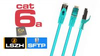Cable de red Cat. 6a S-FTP LSZH Cu AWG27 Verde