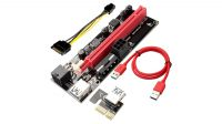 Adaptador riser PCI-E 1x a 16x com cable USB 3.0