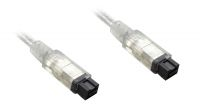 Cable Firewire 1394b 9 pines / 9pines Negro