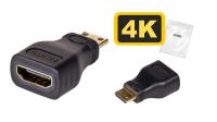 Adaptador mini HDMI Macho a HDMI Fêmea Gold