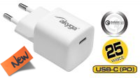 Transformador USB 110-240V 1xUSB-C PD 3A máx. 25W Blanco