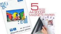 Papel magnético A4 900g Glossy 5760dpi (5unid.)