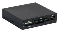 Leitor de cartões interno 3.5" 56 em 1 com 1 porta USB preto