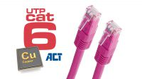 Cable de red UTP Cat. 6 Rosa