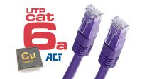 Cable de red UTP Cat. 6A Purpura 1m