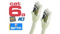 Cable de red SSTP PIMF Cat. 6A Marfil
