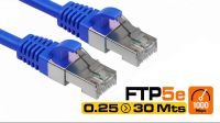 Cabo de rede F/UTP Cat. 5E CCA azul