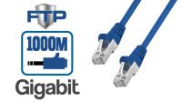 Cable de red F/UTP Cat. 5E CCA Azul