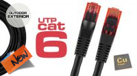 IBR 6610 : Cable de red U/UTP Cat.6 CU para exterior Negro (10 m)