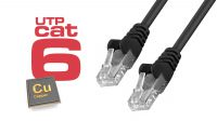 Cables de red UTP Cat. 6 Negro