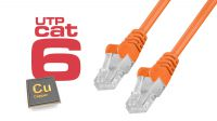 Cables de red UTP RJ45 Cat. 6 Certificado UL Naranja
