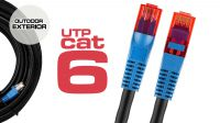 Cabo de rede exterior Cat. 6 U-UTP CCA AWG24/1 preto