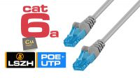 Cable de red Cat. 6a U-UTP LSZH Cobre AWG26/27 Gris