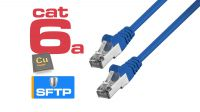 Cables de red Cat. 6a S/FTP RJ45 AWG26/7 Azul
