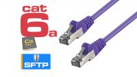 Cables de red Cat.6a S/FTP RJ-45 AWG26/7 Violeta