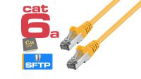 Cable de red Cat.6a S/FTP RJ-45 AWG26/7 Amarillo