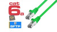 Cables de red Cat.6a S/FTP RJ-45 AWG26/7 Verde