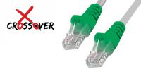 Cable de red Crossover UTP Cat. 5E Gris y Verde