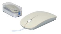 KL 1121 : Ratón óptico Slim USB 800/1600 Dpi (Blanco)