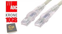 Cabo de rede S-STP Cat.6 LSZH KRONE Cinza 1m